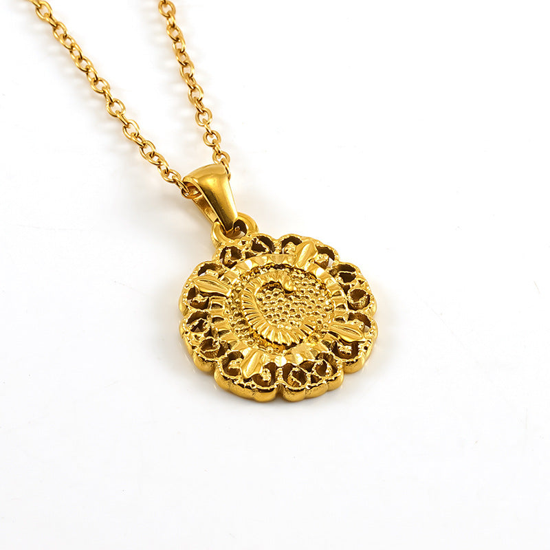 Wholesale Round 26 letter necklace pendant clavicle chain